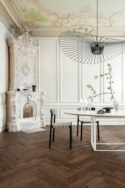 Parketti Tarkett Segno tammi Old Brown kalanruoto harjattu oikea lauta