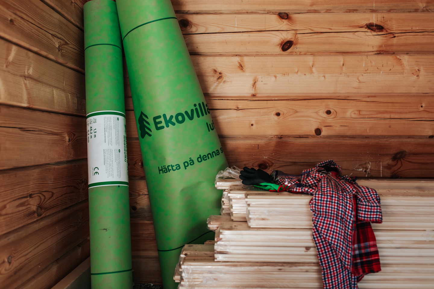 Ilmansulkupaperi Ekovilla X5 1,3mx46,2m 60m² vihreä