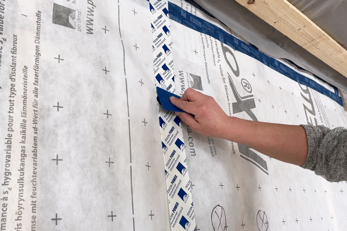 Höyrynsulkuteippi Tiivistalo Tescon Power 50mm x 25m