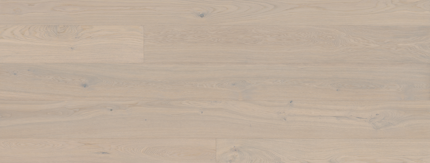 Kovetettu puulattia tammi Dalby 3.0 XL Powder White mattalakka KL33