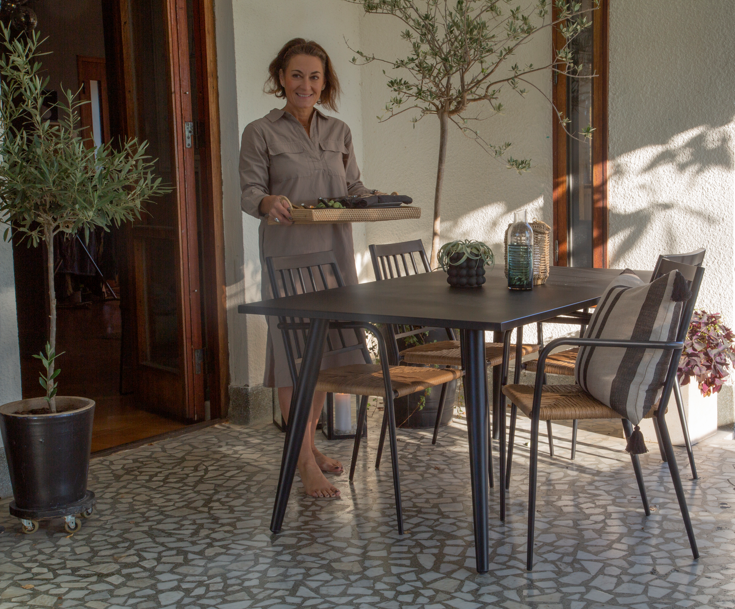 Pöytä Cello Nizza 160x90x73cm