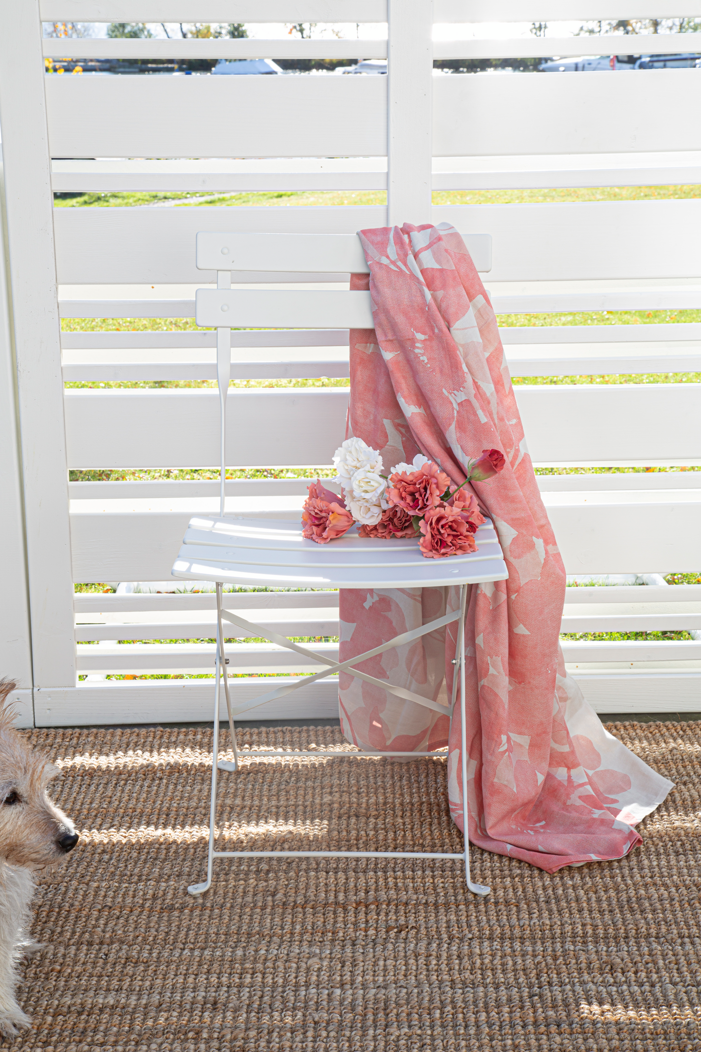 Parvekesetti Cello Ibiza valkoinen