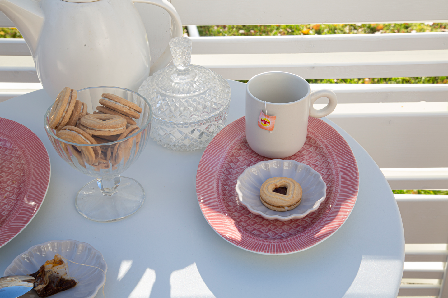 Parvekesetti Cello Ibiza valkoinen