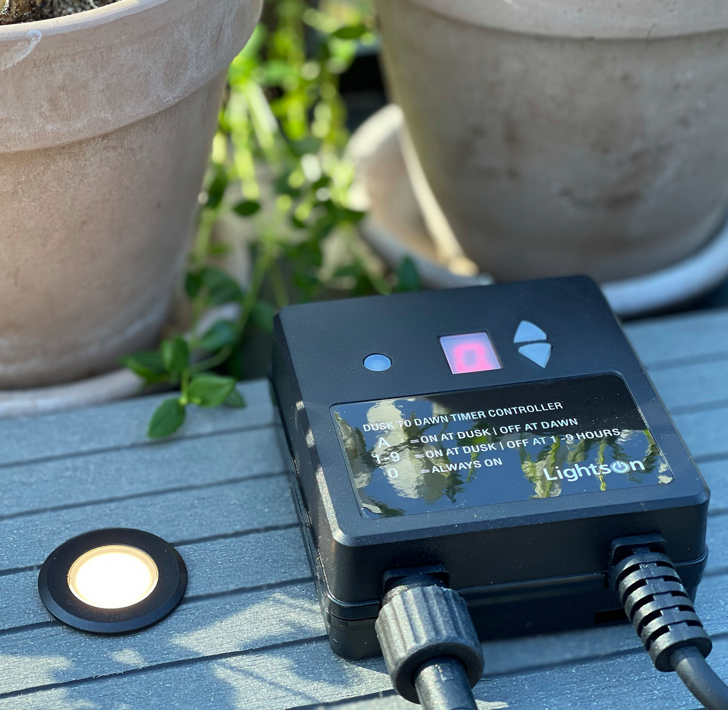 LJUSSENSOR lightson MED TIMER 150W
