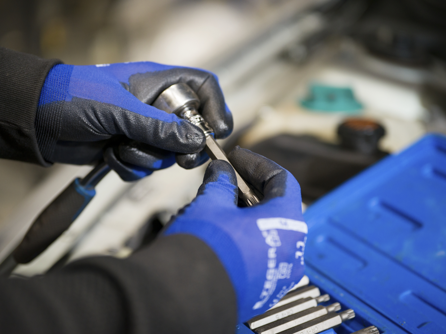 HANDSKE 777 SYNTET DOPPAD  7 TEGERA NYLON HANDFLATEDOPPAD