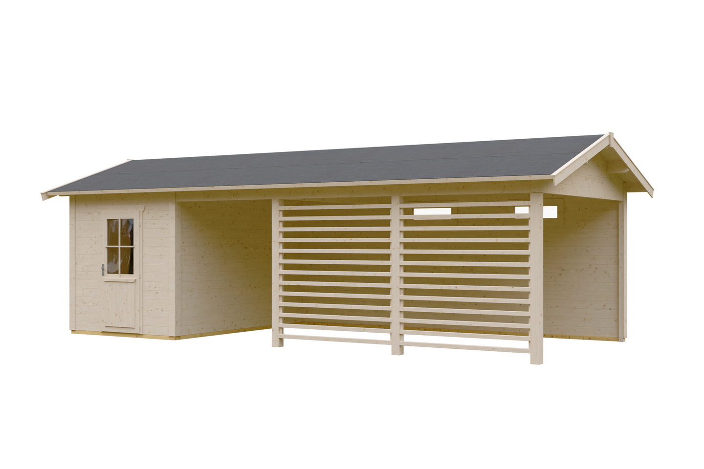 Autokatos + varasto Uppsala 340x800cm