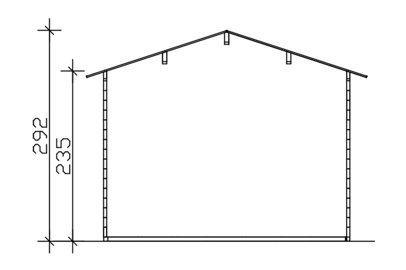 Autokatos + varasto Uppsala 340x800cm
