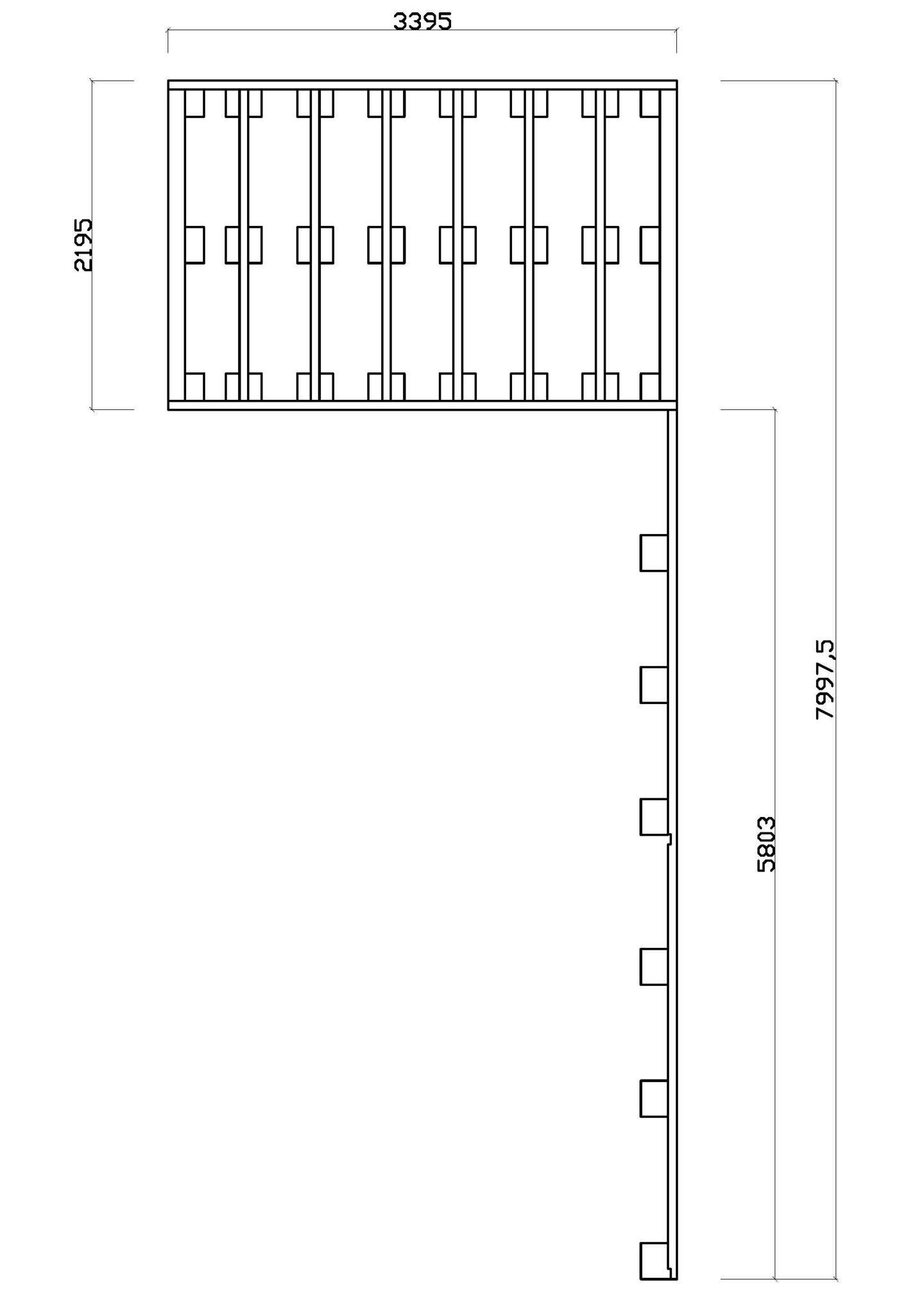 Autokatos + varasto Uppsala 340x800cm