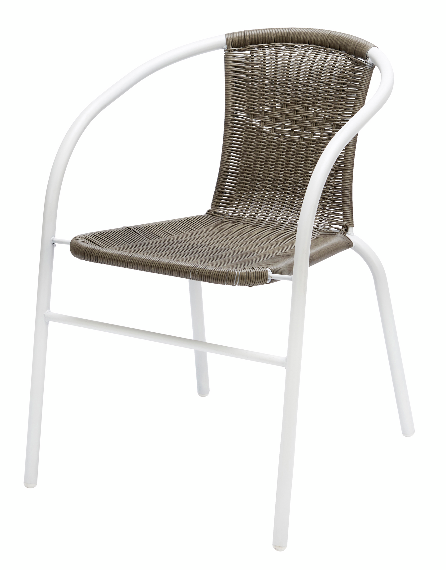 Parveketuoli valkoinen/ruskea