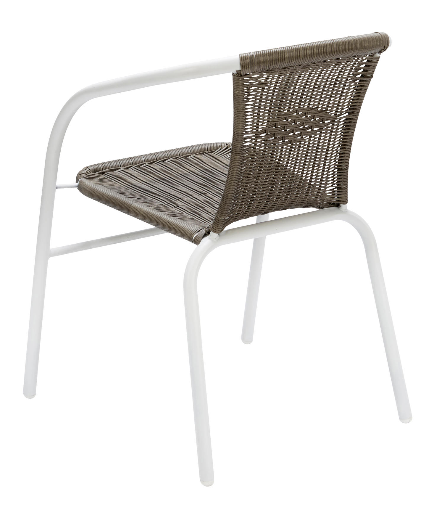 Parveketuoli valkoinen/ruskea