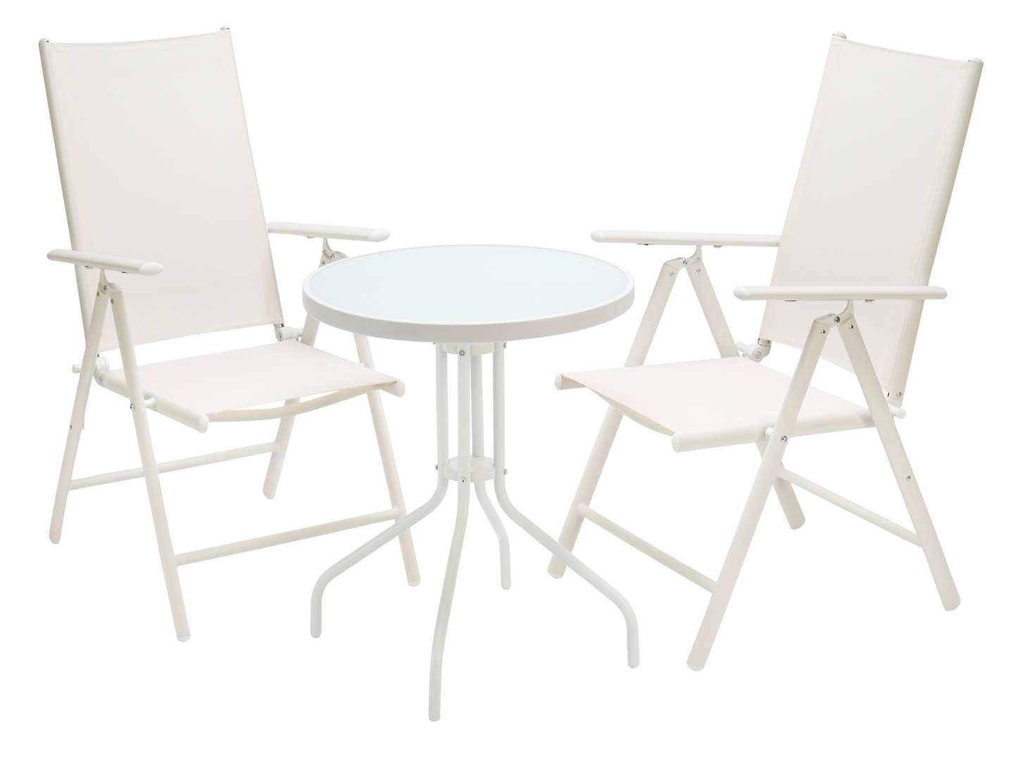 TRÄDGÅRDSSTOL CELLO NAXOS VIT 7-POSITION