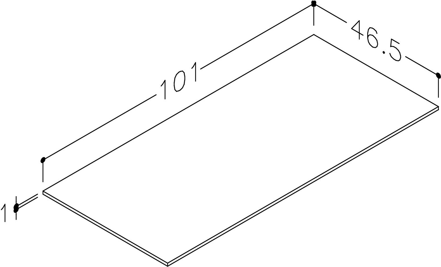 Allastaso HPL Cello 100cm allaskaappiin Wave Plus grafiitinharmaa