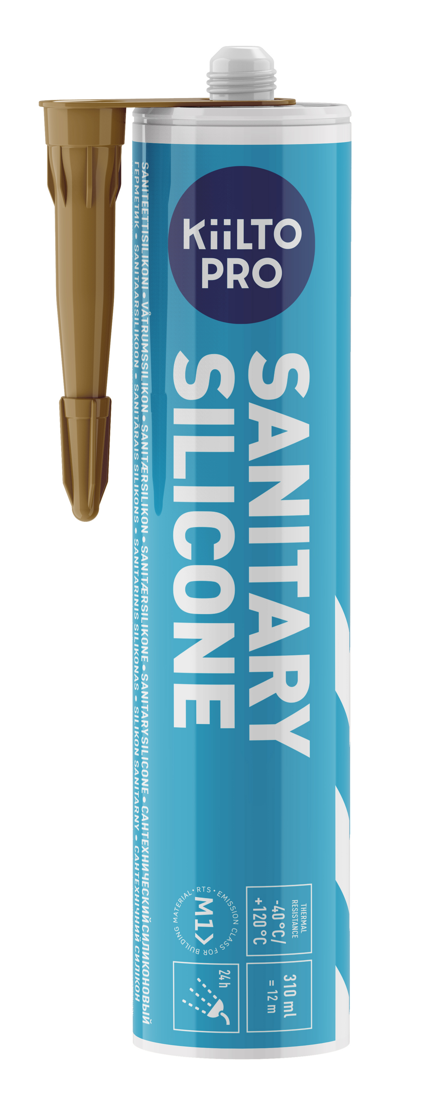 Saniteettisilikoni Kiilto Pro Sanitary Silicone 310 Ml 31 Toffee - K-Rauta