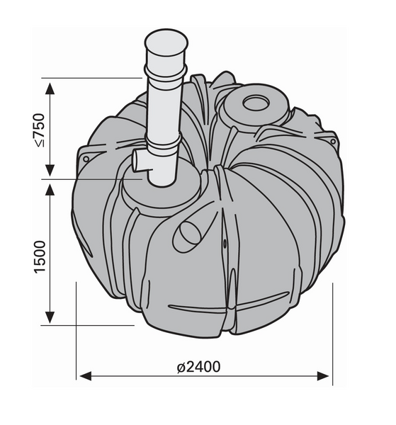 Umpisäiliö Uponor 5,3m³ 1003561