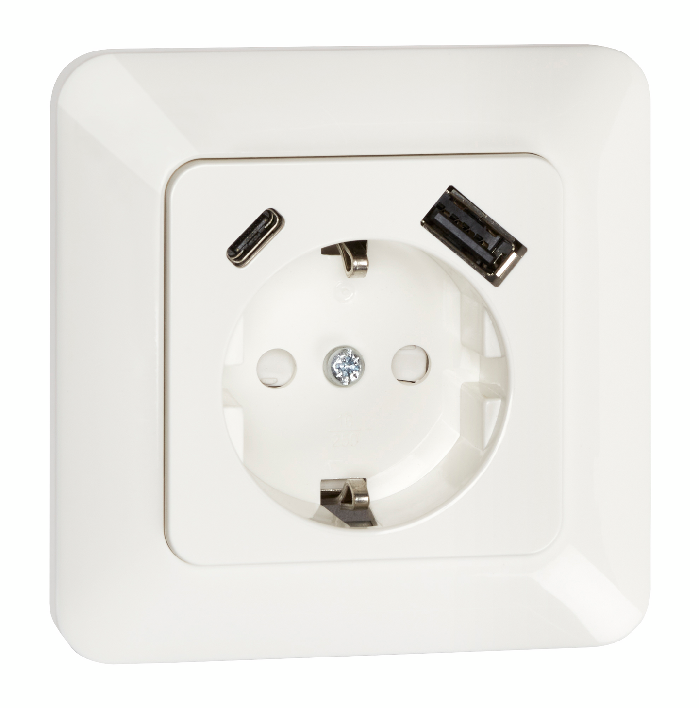 Uppopistorasia OPAL 1-os 2xUSB valkoinen