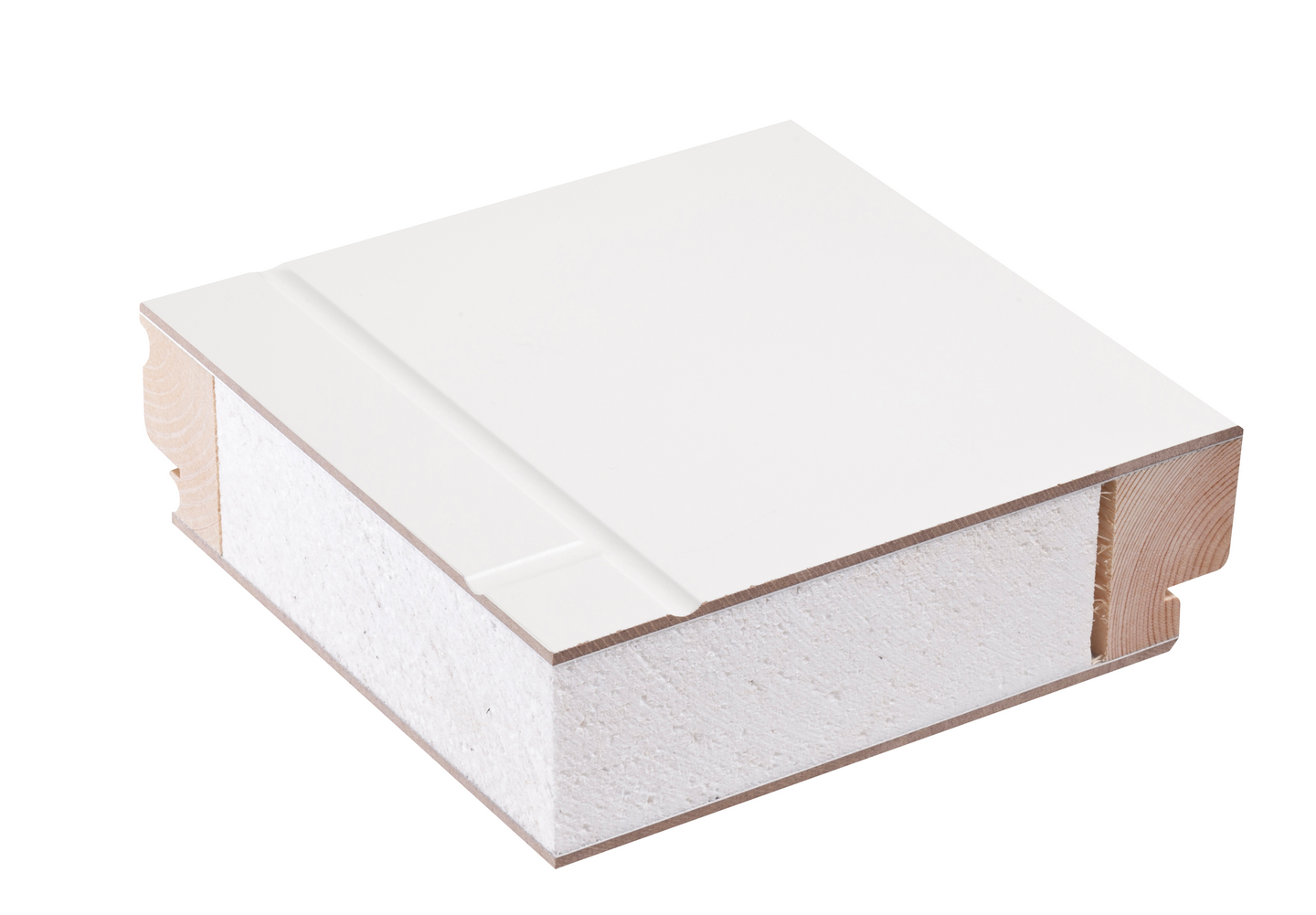 Ulko-ovi Swedoor Basic B0028 valkoinen kuviolasi