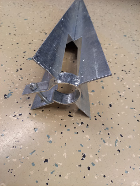 Maajalka PROF 38mm pyöreälle tolpalle