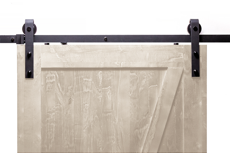 Liukuoven helasarja Helaform RETRÖ 2,4 m kiskolla ja ovihidastimilla