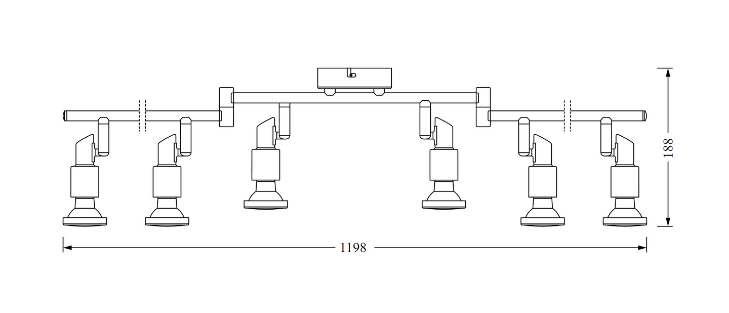 Led-kohdevalaisin LEDVANCE Spot 6x2,6W 2700K 6x230lm GU10