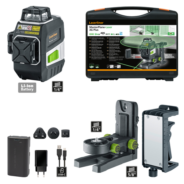Linjalaser Laserliner MasterPlane-Laser 3G Plus