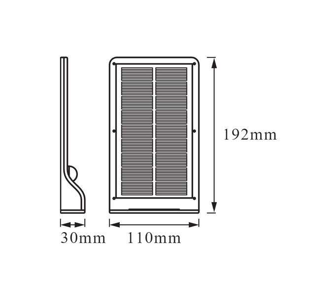 Ulkoseinävalaisin LEDVANCE DoorLed Solar L Silver