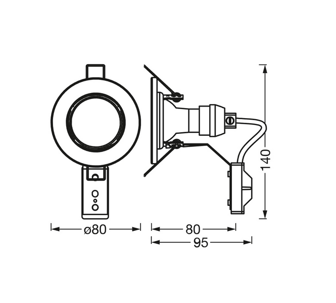 LED-kohdevalaisin LEDVANCE Spot Set 3x2,6W 2700K 3x230lm 36D GU10 valkoinen