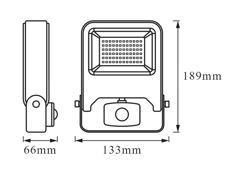 Led-valonheitin LEDVANCE Endura Flood Sensor 20W 3000K 1700lm valkoinen