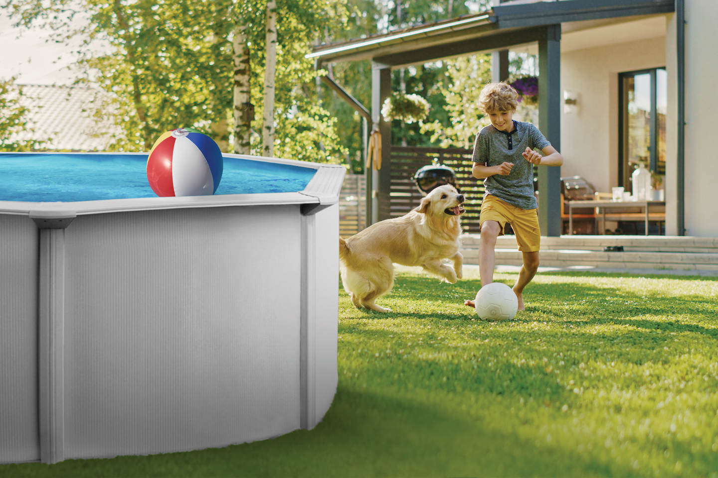 Swim&Fun Classic Pool Oval 610 x 360 x 120 cm Vit KRauta