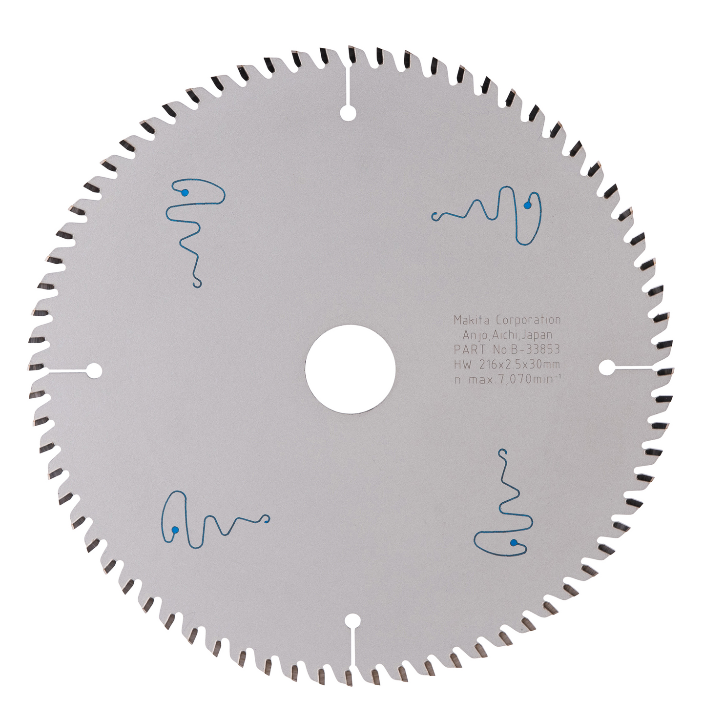 Pyörösahanterä Makita Specialized 216x30x2,5mm Z-72