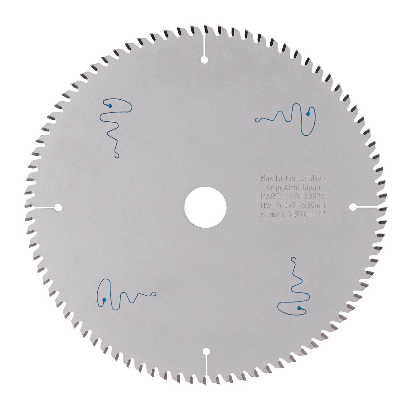 Pyörösahanterä Makita Specialized 260x30x2,5mm Z-84