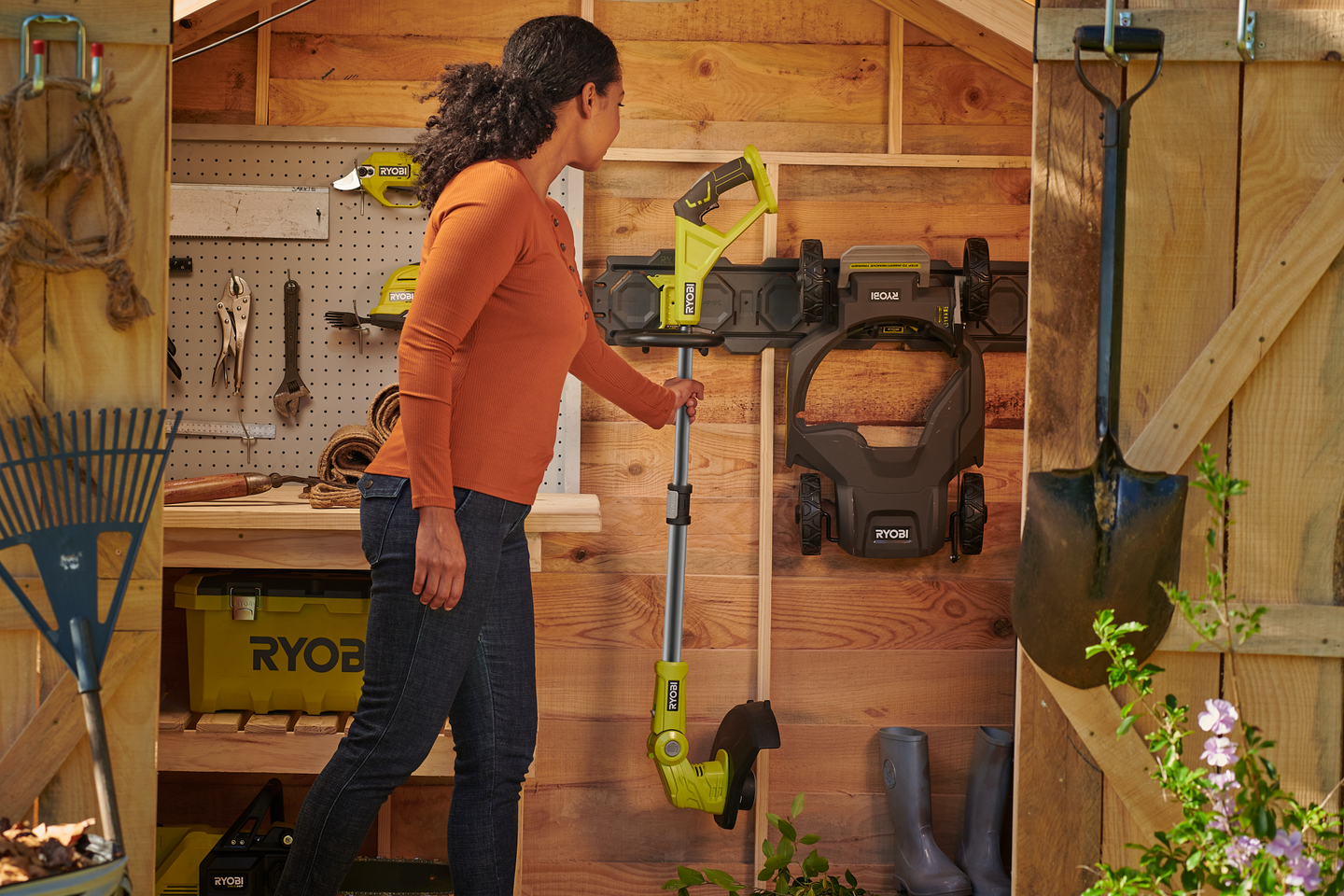 Ruohotrimmeri/ruohonleikkuri Ryobi RY18LMC30A-0 18V ONE+ runko