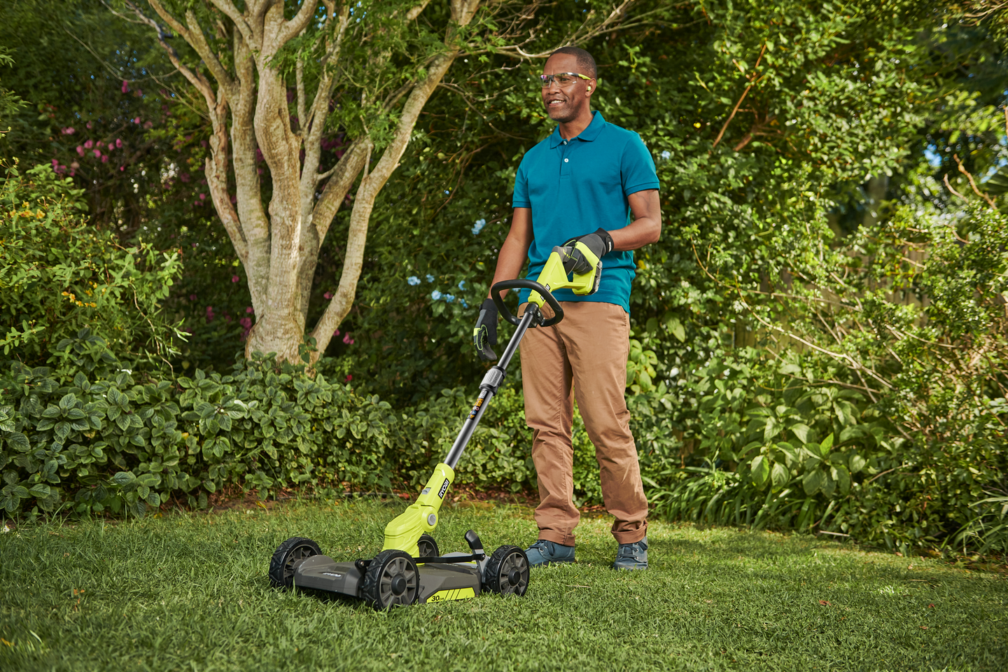 Ruohotrimmeri/ruohonleikkuri Ryobi RY18LMC30A-120 18V ONE+ 1x2,0Ah