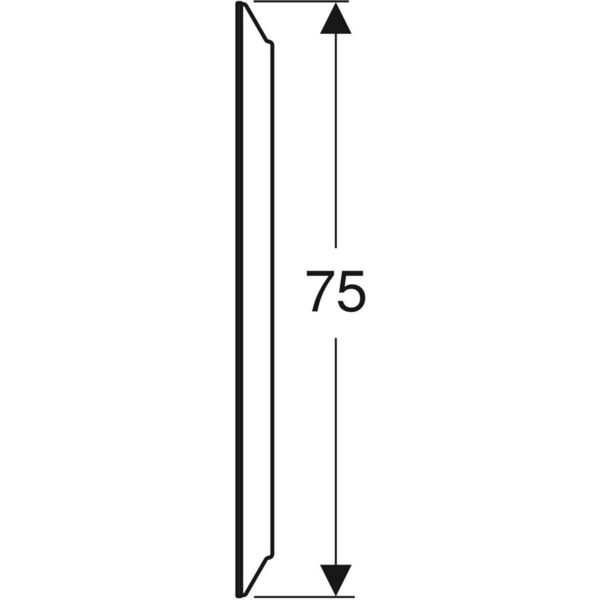 Tasopeili valaistuksella Geberit Option Round L75 K75 S3,5cm pyöreä