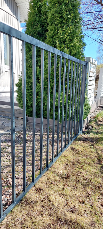 Aitaelementti Cello 100x200cm metallinen harmaa