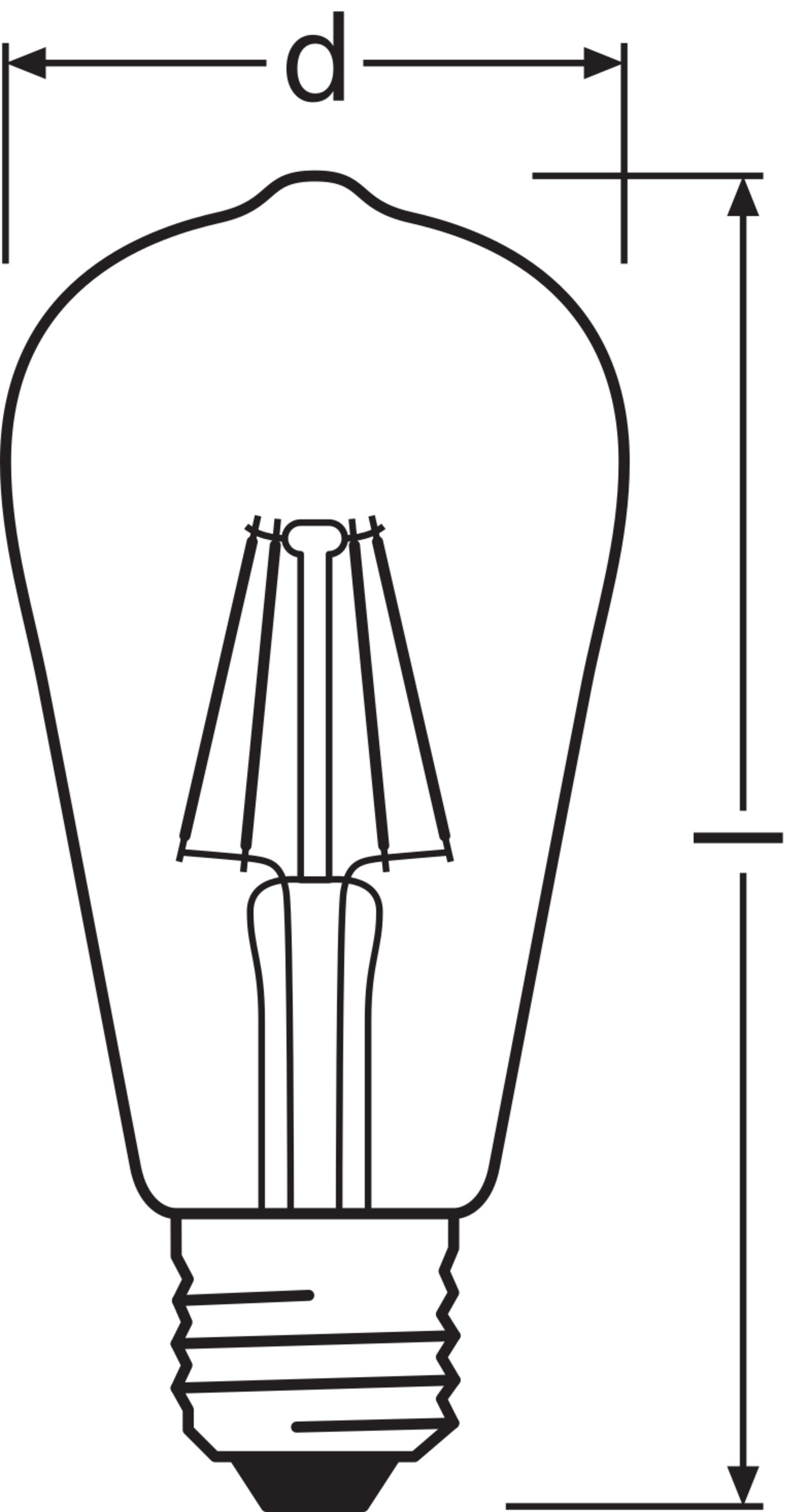 Sisustuslamppu OSRAM Vintage 1906 Edison 410lm 2400K E27