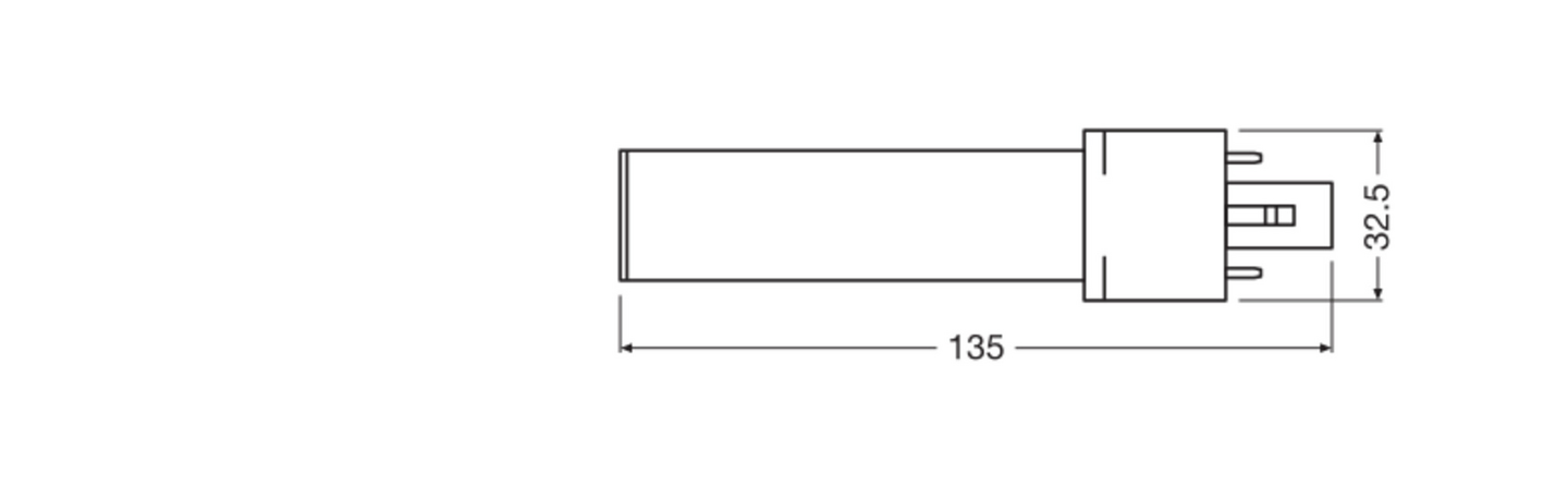 Pistokantalamppu OSRAM Dulux led S7 3,5W 400lm 4000K G23