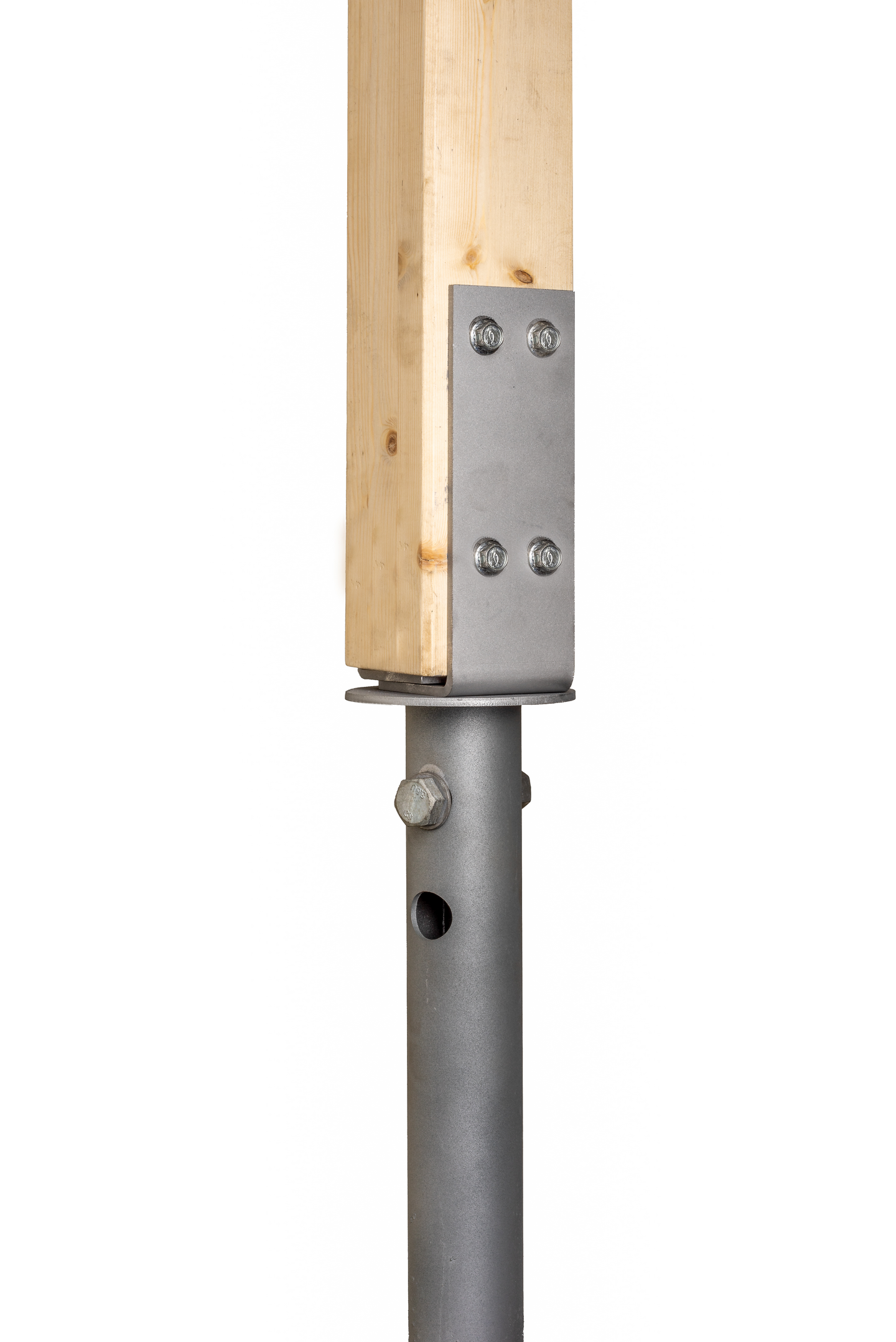 Säädettävä U-Kiinnike 75-115mm Pystypilari ruuvipaalun päälle