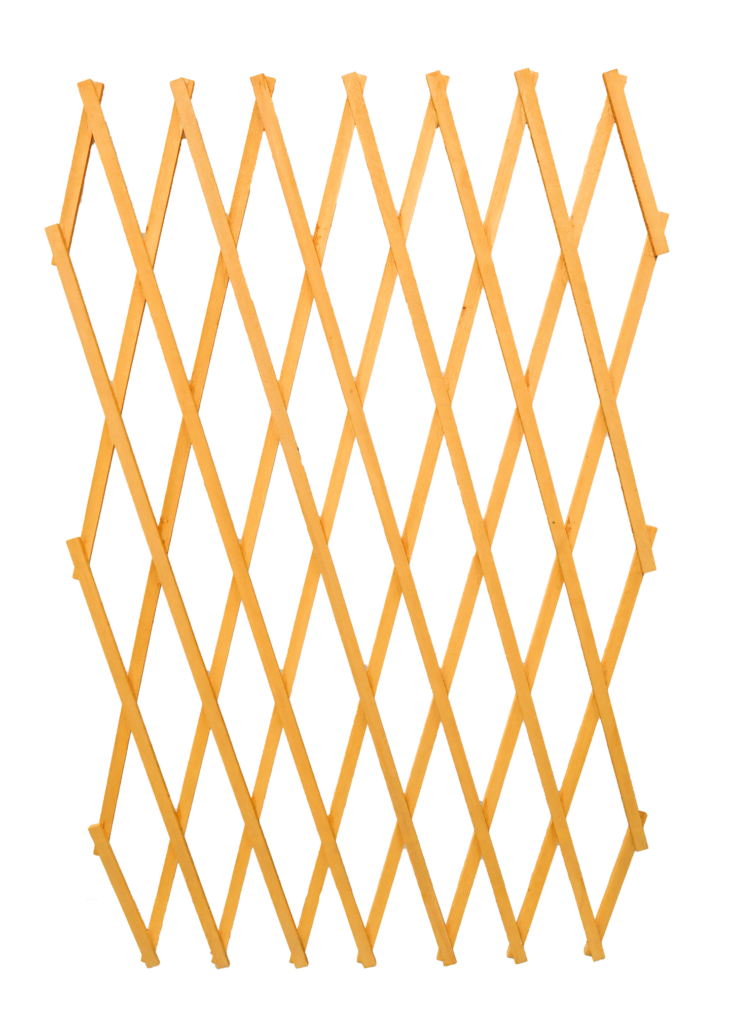 Köynnössäleikkö 0,9x2m keltainen puinen