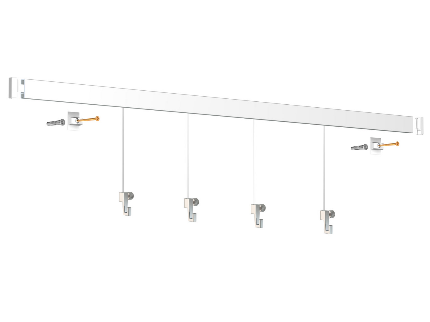 Seinälistasetti Pisla Easy valkoinen 600 cm