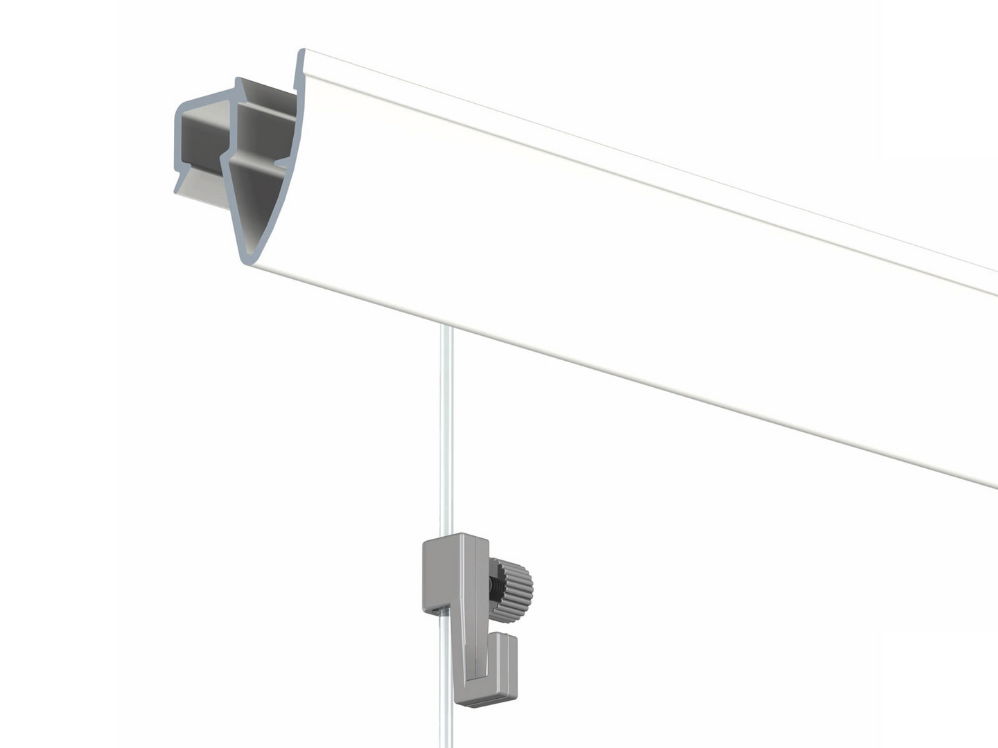 Kaareva kattolistasetti Pisla Easy valk/maalattava 200 cm