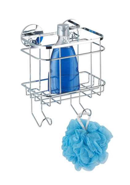 Suihkuhylly Wenko Turbo-Loc rst koukuilla