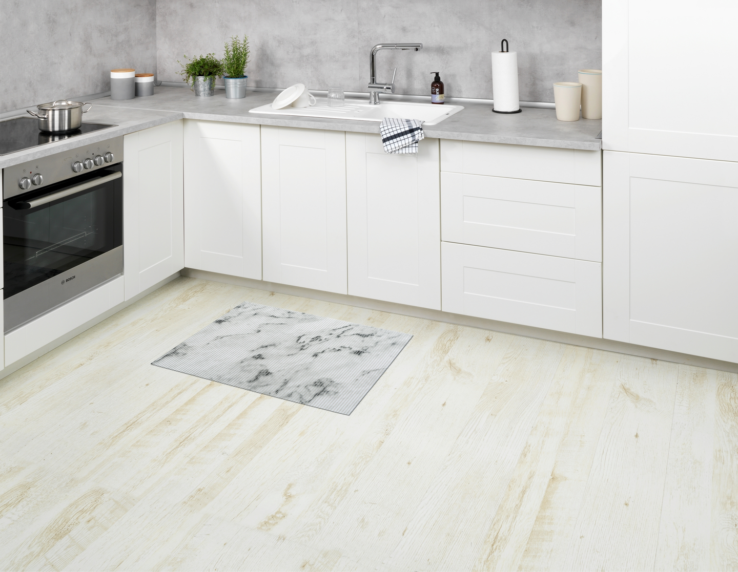 Kylpyhuonematto Wenko 80x50cm marmor