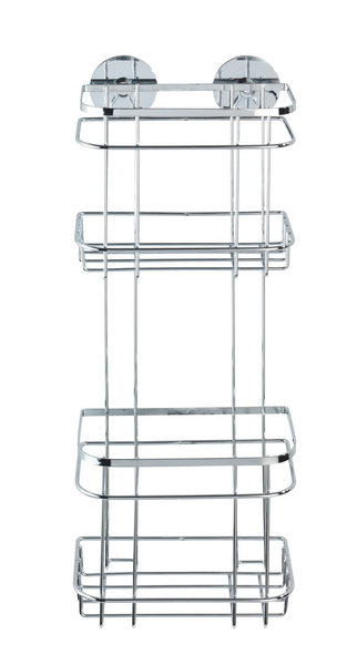 Suihkuhylly Wenko Turbo-Loc 2-osainen ruostumatonta terästä 21783100