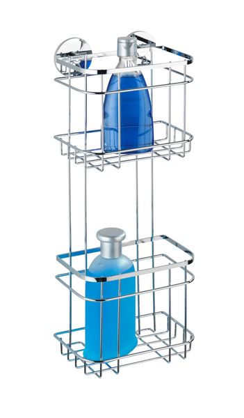 Suihkuhylly Wenko Turbo-Loc 2-osainen ruostumatonta terästä 21783100