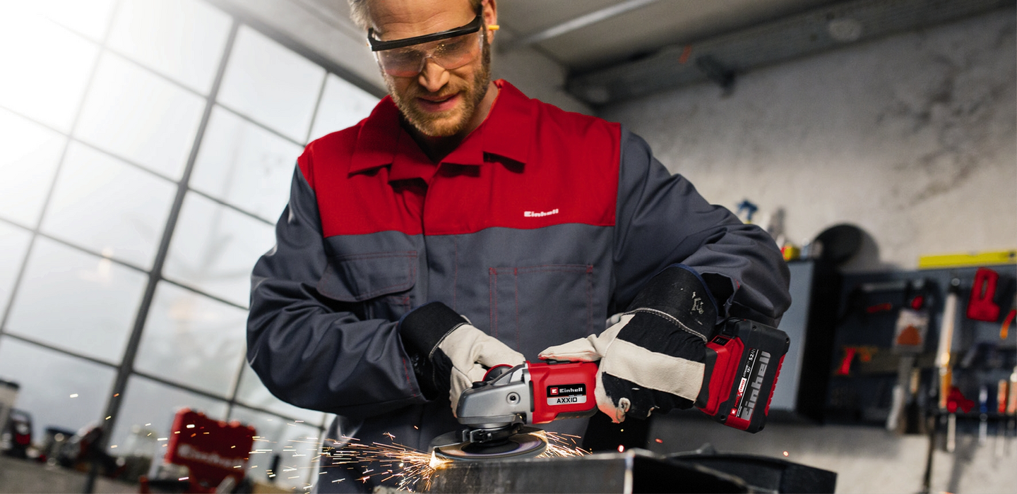 Akkukulmahiomakone Einhell Power X-Change Axxio 18/125 Q Solo