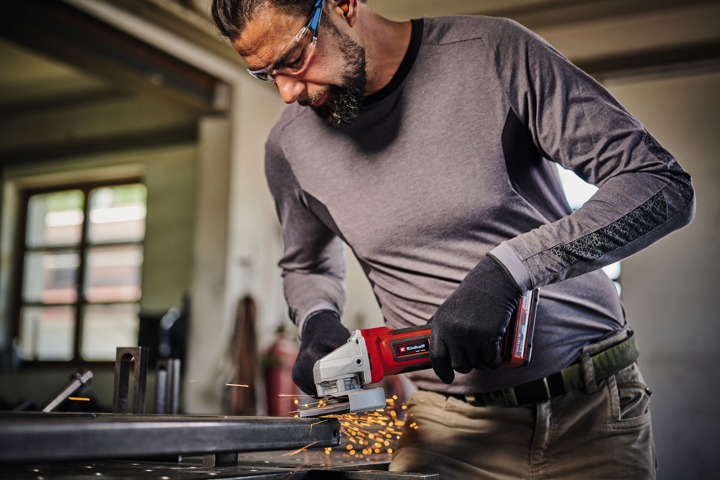 Akkukulmahiomakone Einhell Power X-Change TE-AG 18/115 Q Li-Solo