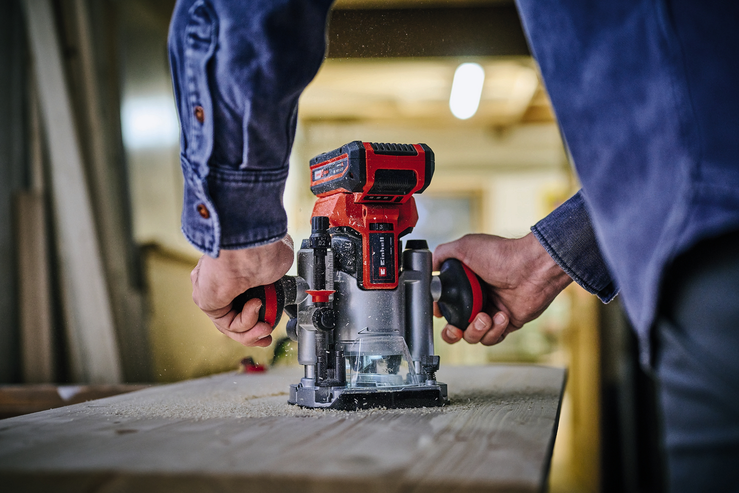 Akkuyläjyrsin Einhell Power X-Change TP-RO 18 Li BL-Solo