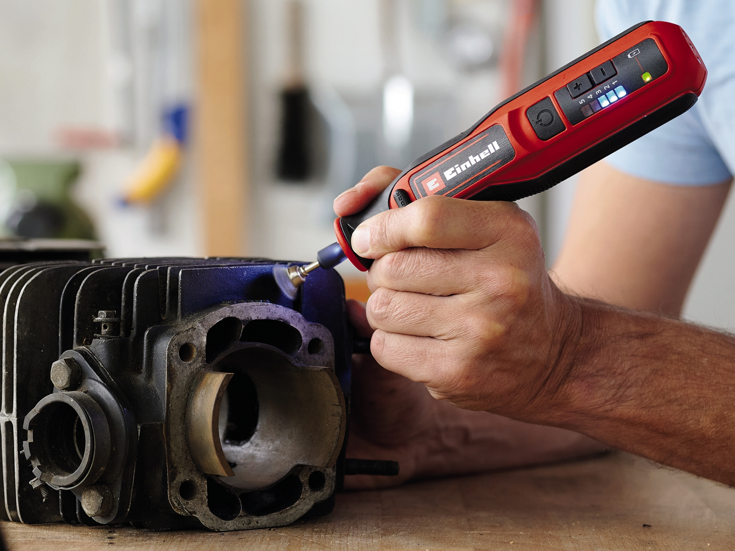 Hioma-kaiverruskone Einhell TE-MT 7,2 Li 1x1,5Ah