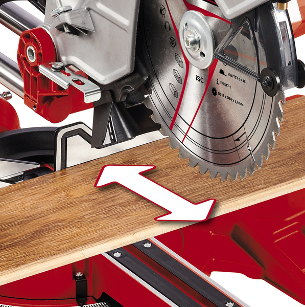 Katkaisu- ja jiirisaha Einhell TC-SM 254 liukutoiminnolla