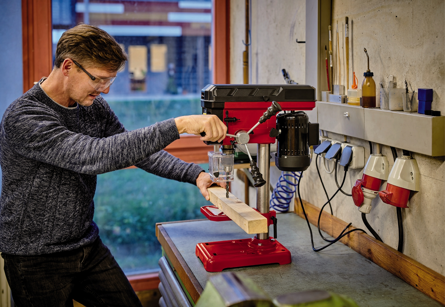 Pylväsporakone Einhell TC-BD 450